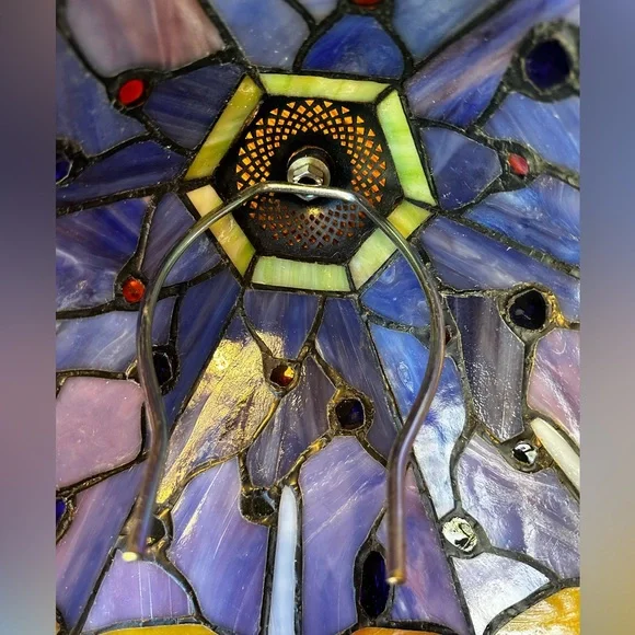 Stained Glass Dragonfly Lamp Shade - Picture 3 of 9